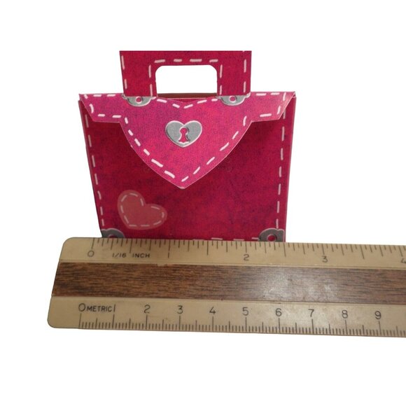 Valentine Purse Gift Box Craft Kit 8 purses Fold and Tuck Current - Picture 7 of 7